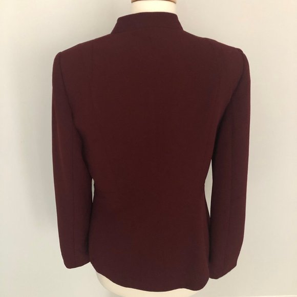 Tahari Burgundy Blazer - Picture 5 of 6